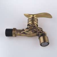 China superior quality low price small switch 1/2 inch wall mounted saving kitchen faucet brass bibcock tap water tap water fauc