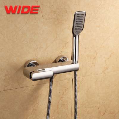 Wall chrome bathroom brass bath mixer taps with spout from WIDE