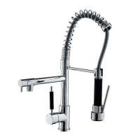 Koen hot sale brass kitchen faucet pull out with 2 spray head