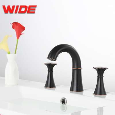 New design 3 hole bronze faucet bathroom, taiwan faucet manufacturer