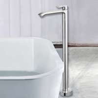 Europe modern floor standing bathtub taps, freestanding bath taps