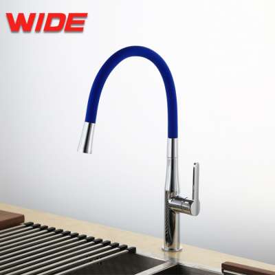 Colorful flexible european brass kitchen faucet for commercial