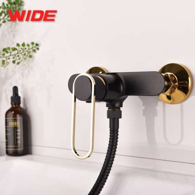 Cheap price matte black brass shower mixer for wholesale