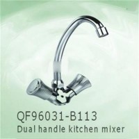 brass two dual handle kitchen faucet,washroom mixer,tap for household,OEM offered,China mainland