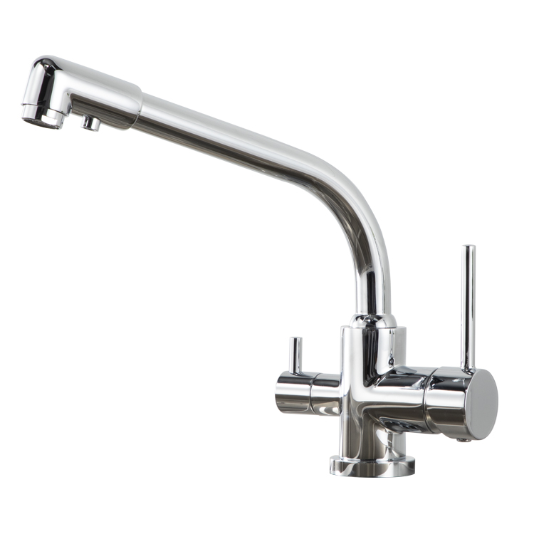 3 way Kitchen taps, hot cold filter drinking water kitchen faucet