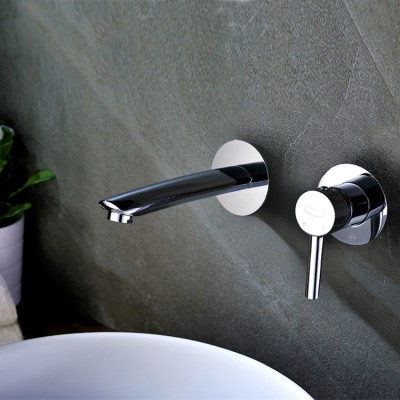Smart brass chrome recessed basin faucet on discount