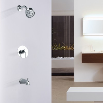 Wall mounted bathroom concealed shower mixer taps from China Weixiang