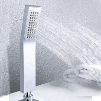 Square solid brass handheld shower head